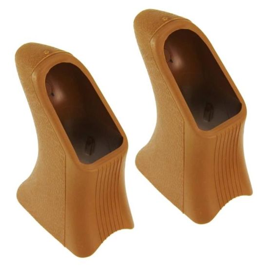 Capots De Levier De Frein Vélo - Marron Vintage, Noir, Caoutchouc Classique Pour Route/hybride