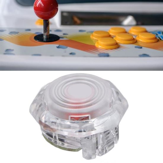 Microswitch Silencieux Lot De 8 Boutons Arcade 30mm Convexes Avec Switch Intégré - Retro Gaming Personnalisable Microswitch Silencieux Lot De 8 Boutons Arcade 30mm Convexes Avec Switch Intégré - Retro Gaming Personnalisable