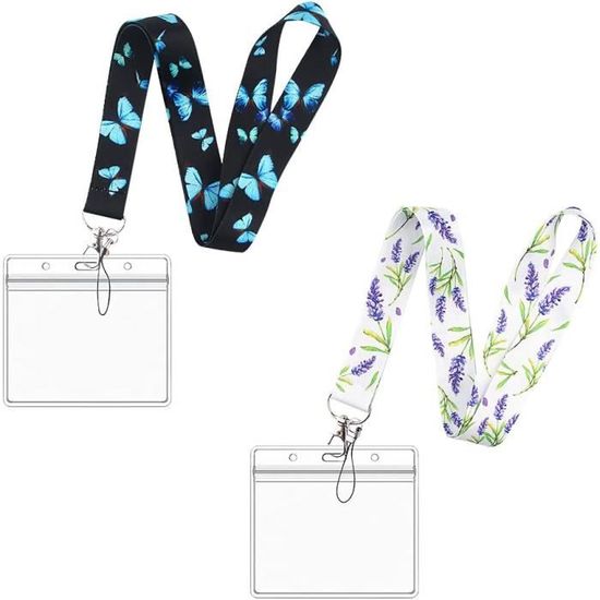 porte-carte-tour-de-cou-2-pi-ces-2-5cm-papillon-fleur-imprim-lani-re