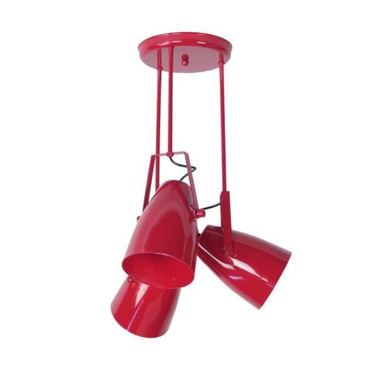 Abat-jour pour suspension en acier laqué rouge Hoopzi - Mr Scandinave