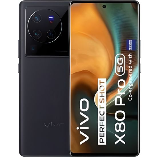 Smartphone Vivo X80 Pro 6.78" 5G Double nano SIM 256 Go Noir Cosmique