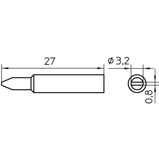 Pointe à Souder Weller XNT A 1.6mm Pour WXP65 - Qualité Professionnelle Fabriquée En Allemagne