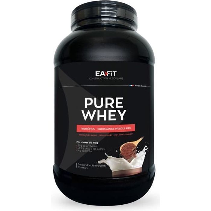 Eafit Pure Whey Saveur Double Chocolat 2.2kg