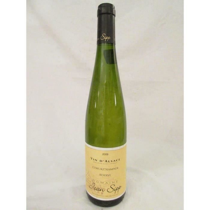 gewurztraminer domaine jean sipp réserve blanc 2009 - alsace france