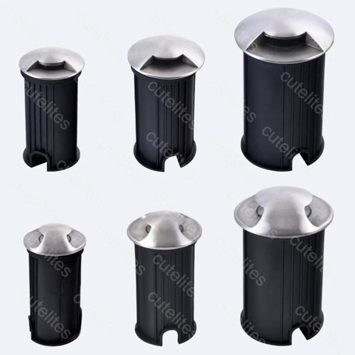Spot lumineux encastrable dans le sol, conforme à la norme IP67, éclairage d'extérieur, Dc12v 4 side-1W cool white 6000K -HJ677