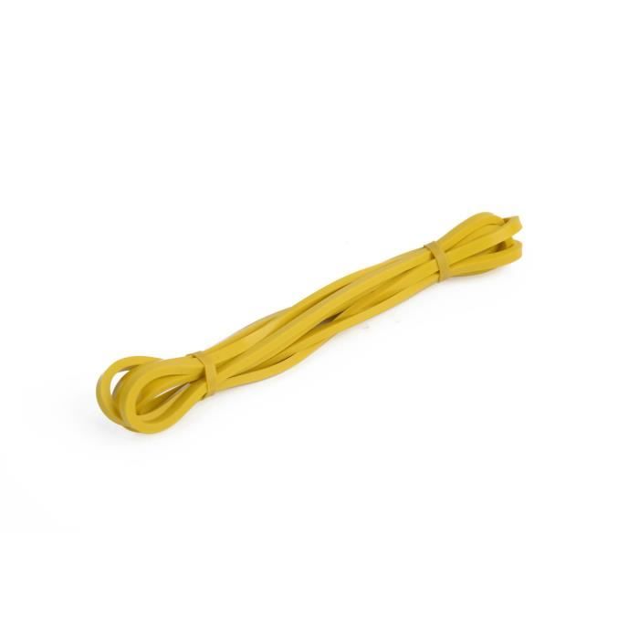 Bandes de résistance à l'exercice de gymnase d'entraînement de force de forme physique résistante - 05-15 lbs (Jaune)