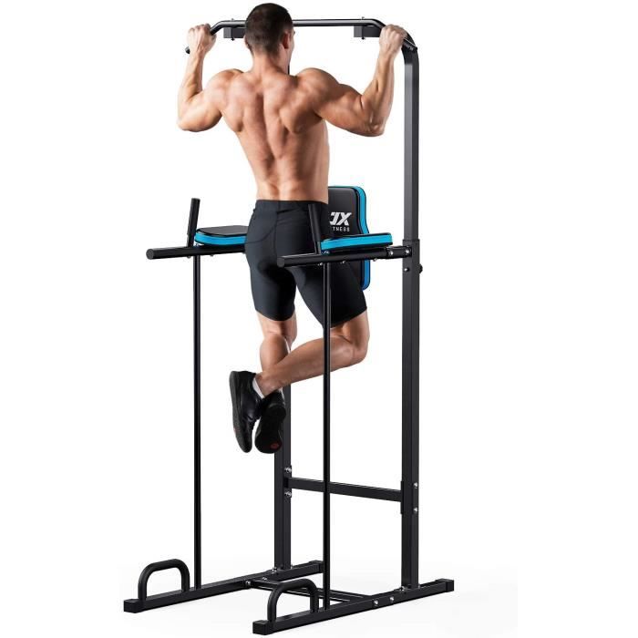 JX FITNESS Power Tower Tour de Musculation Multifonctions Barre de Traction Station de Trempage D'entraînement de Tour de Puissance