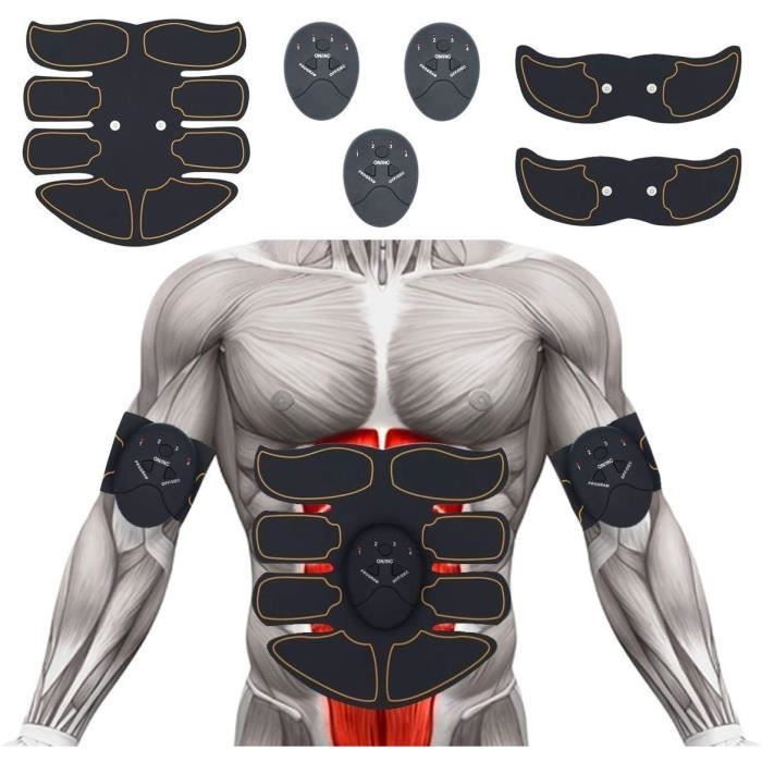 Abdominal Muscle Trainer Stimulator, Appareil Ceinture Abdominale Musculaire, Appareil Abdominaux Electrique, Electrostimulation Mus