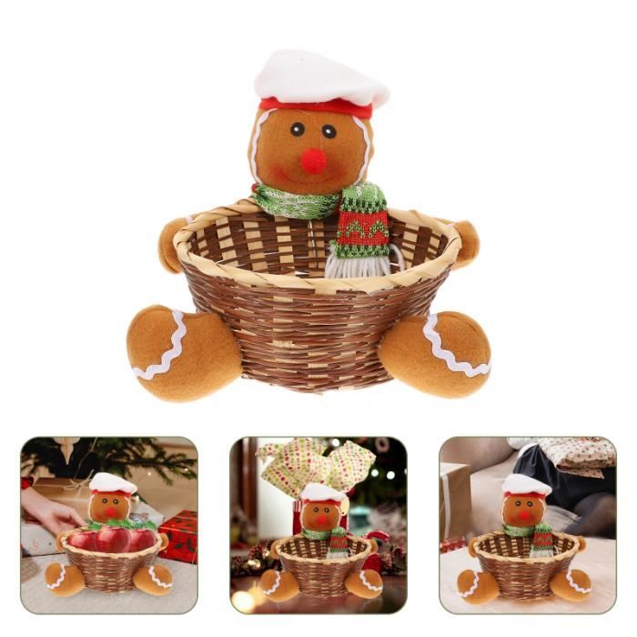 1PC Christmas Candy Panier Dessin animé Xmas Desktop Decor Accueil Beau barbe à bonbons chocolat-bonbon confiserie chocolat