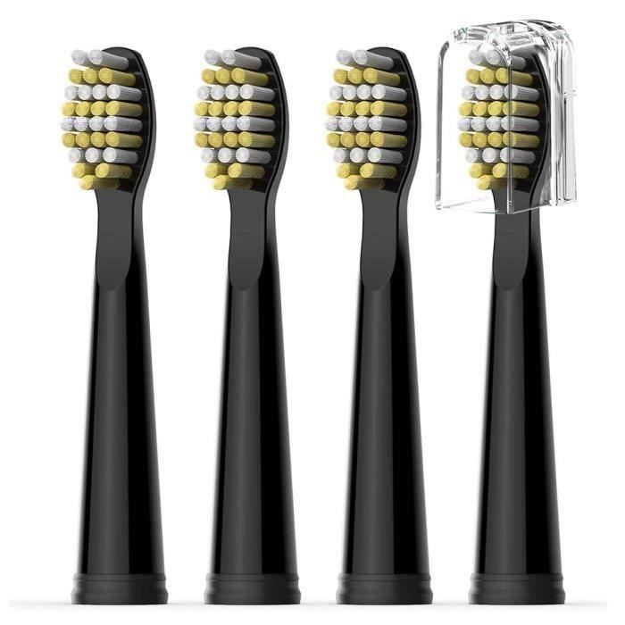 Têtes de rechange pour brosse à dents électrique Têtes de brosse à poils dur Compatible avec FAIRYWILL FW507/FW508