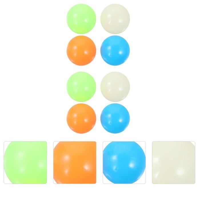 8pcs collant intéressant ballon de mur collante hand - - jouet anti-stress jeux de recre - jeux d'exterieur