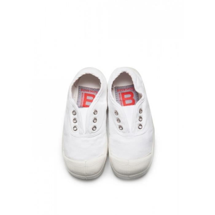 BASKET - bensimon elly  ballerine enfant blanc