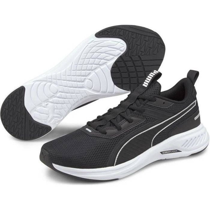 Chaussure de sport SCORCH RUNNER - PUMA - blanc/noir - homme - Semelle intérieure ultra confort