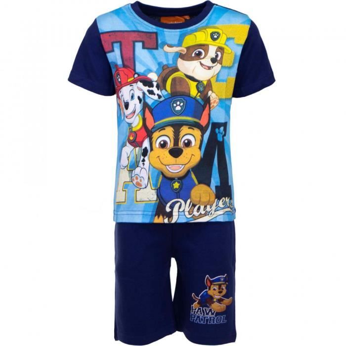 Ensemble Short + T-Shirt Pat Patrouille - Ensemble été