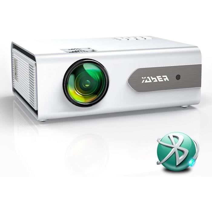 Vidéoprojecteur, YABER V3 Bluetooth Mini Projecteur Portable 5800 Lumens Soutien Full HD 1080P, Fonction de Zoom, Retroprojecteur Ho
