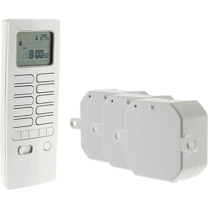 OTIO Pack chauffage connecté avec télécommande thermostat et modules de chauffage -