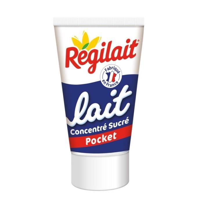 REGILAIT - Tube Lait Concentre Sucre 60G - Lot De 4