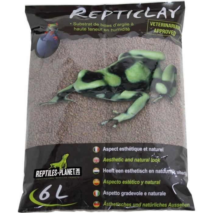 Litière sous-couche de drainage pour terrarium tropical Repticlay 6 L REPTILES-PLANET