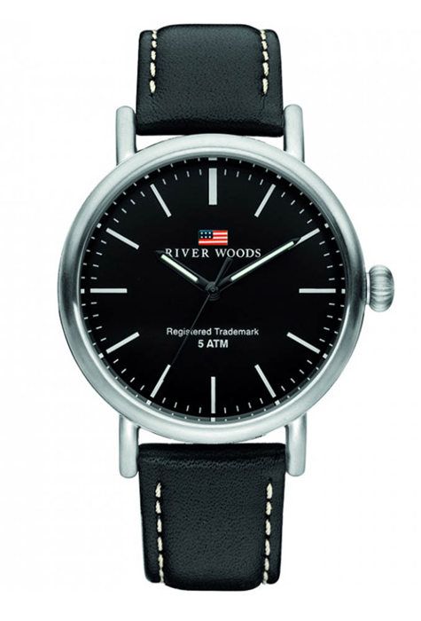 River Woods-Montre Analogique pour Homme à movement Quartz en Cuir RW420023