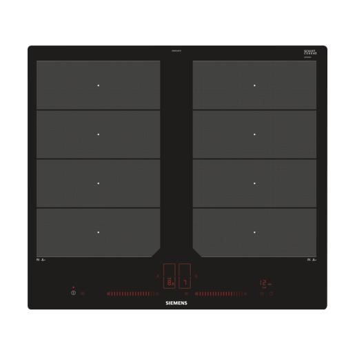 Siemens EX601LXC1E, Intégré, Plaque avec zone à induction, Verre-céramique, Noir, 2200 W, 19 cm