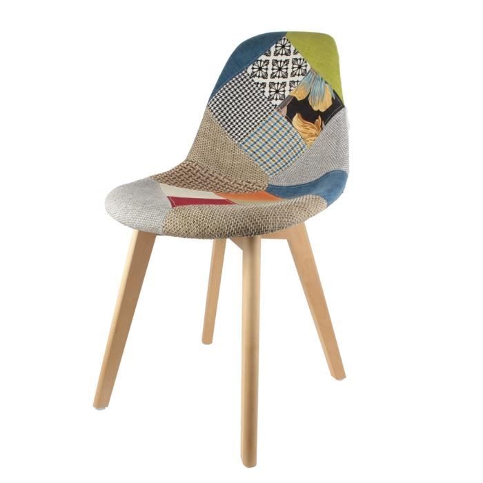 Chaise scandinave Patchwork Autres Toutes Les Couleurs (sauf Blanc)