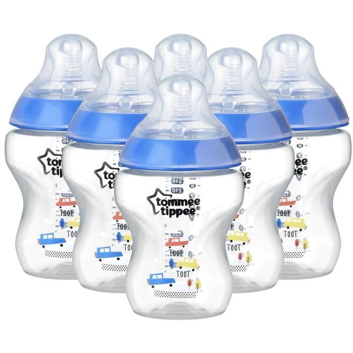 Tommee Tippee Biberon CTN 260ml x6 Garçon