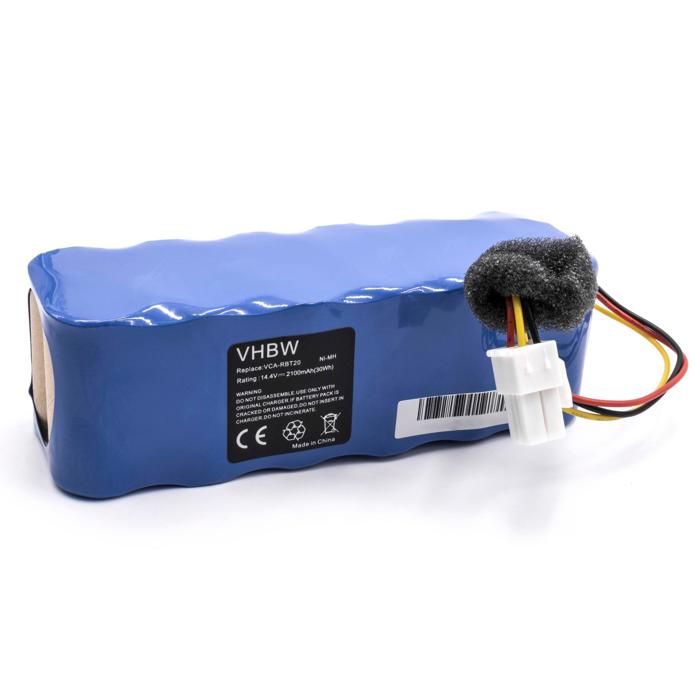 Vhbw NiMH batterie 2100mAh pour robot aspirateur Samsung Navibot SR8843, SR8844, SR8845