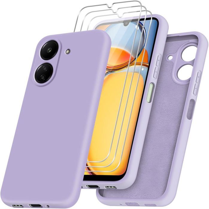 Coque Silicone Transparente Pour Xiaomi Redmi 13C / Poco C65 - Angles Renforcés