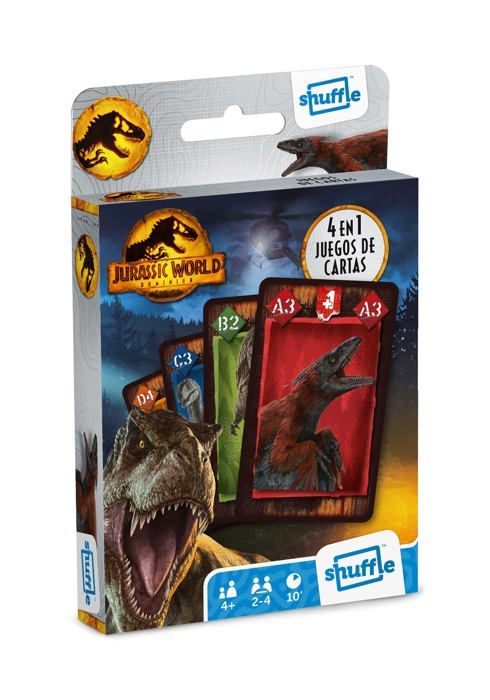 Jeu De Cartes Jurassic World SHUFFLE - Neuf, Jeu D'action Et De Stratégie