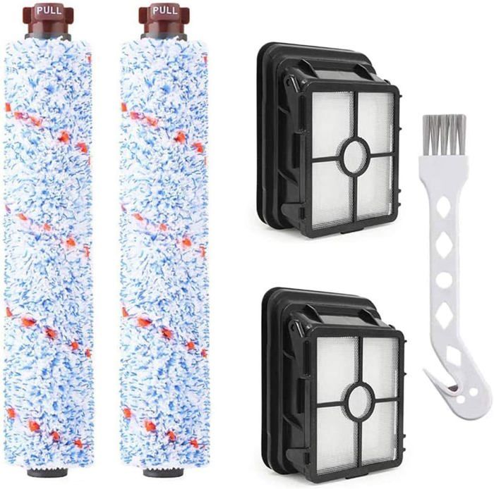 Leadaybetter 4 Filtres + Brosse 1866F Pour Bissell CrossWave 3-en-1 & Pet Pro - Compatible 1785 / 2225N / 2305