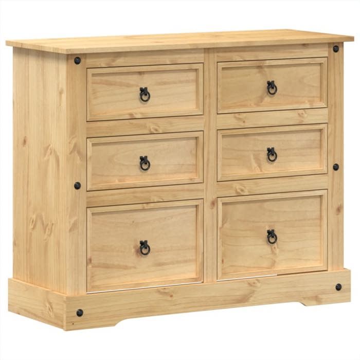 Commode - Bonne vie - Corona 110x43x91cm bois massif de pin - Buffet contemporain159650 •