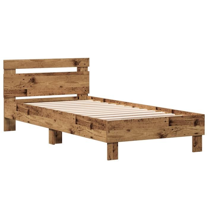Lit Double Rustique 1/12 Pour Poupées – Rulke22170 – Bois, 16x14x0,65 Cm – Fabriqué En Allemagne