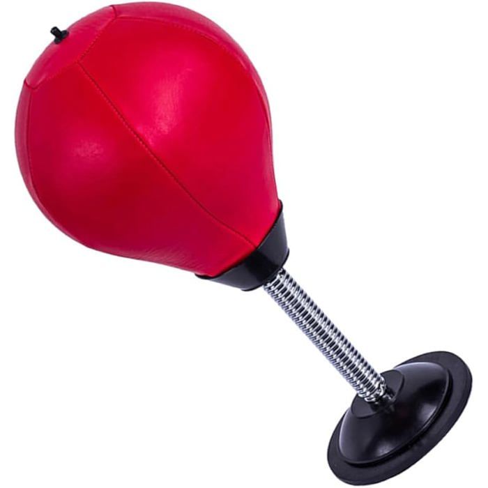 Ballon De Boxe Bureau HEMOTON – Ventouse, Ressort Métallique, Gonfleur Inclus, Pour S’entraîner Partout !