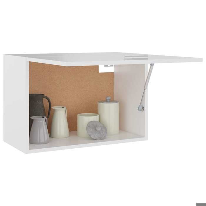 Armoire suspendue en bois dingénierie - WIENS - Blanc - 60x31x40 cm - Capacité de charge 60 kg