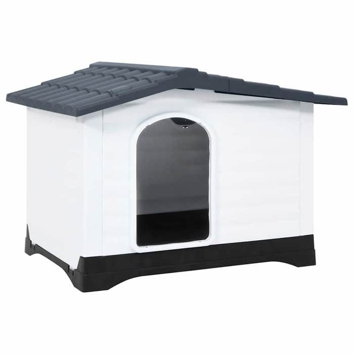 Gris Niche pour chien cage polyvalente Gris 905x68x66 cm Polypropylène A328