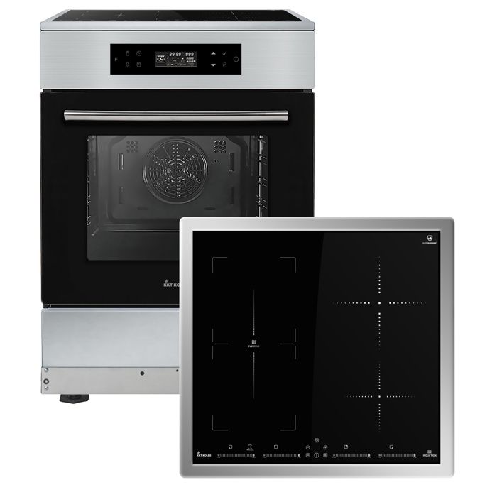 Cuisinière autonome 60 cm avec four encastrable et plaque à induction flex chaleur tournante tactile SH6313IND - Kkt kolbe
