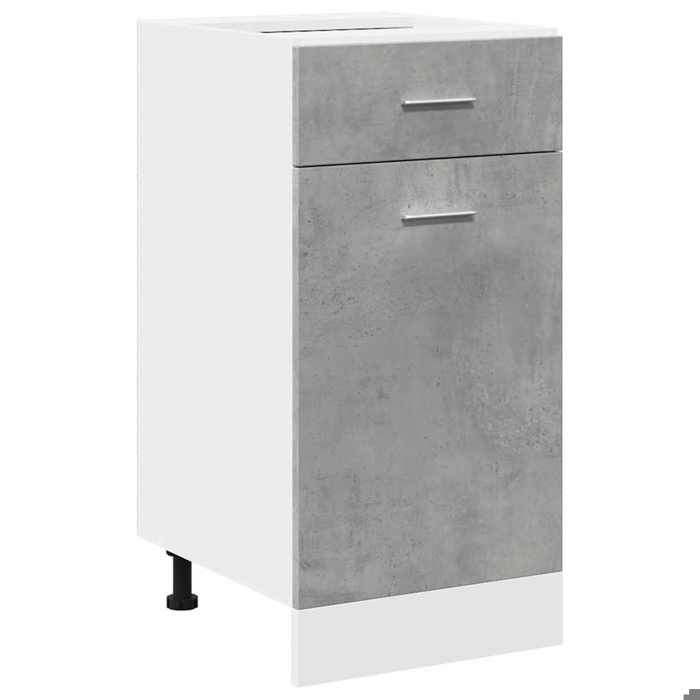Soldes FlottantsArmoire à tiroirs 1 PCS - Cabinet/Meuble bas de cuisine - Lyon Gris béton 40x46x815cm Bois dingénierie 4120499