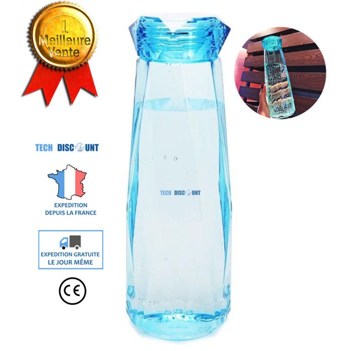 outeille verre plastique 620ml deau réutilisable gourde  - BEARWIN -  enfant sport portable voyage jus camping écologique bidon gr