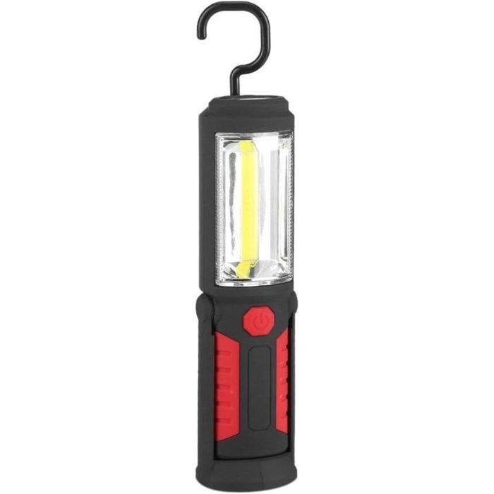 Lampe Torche Rechargeable USB LED 500Lm pour Garage Atelier Camping Bricolage Résistante à lEau avec Fonction Magnétique -