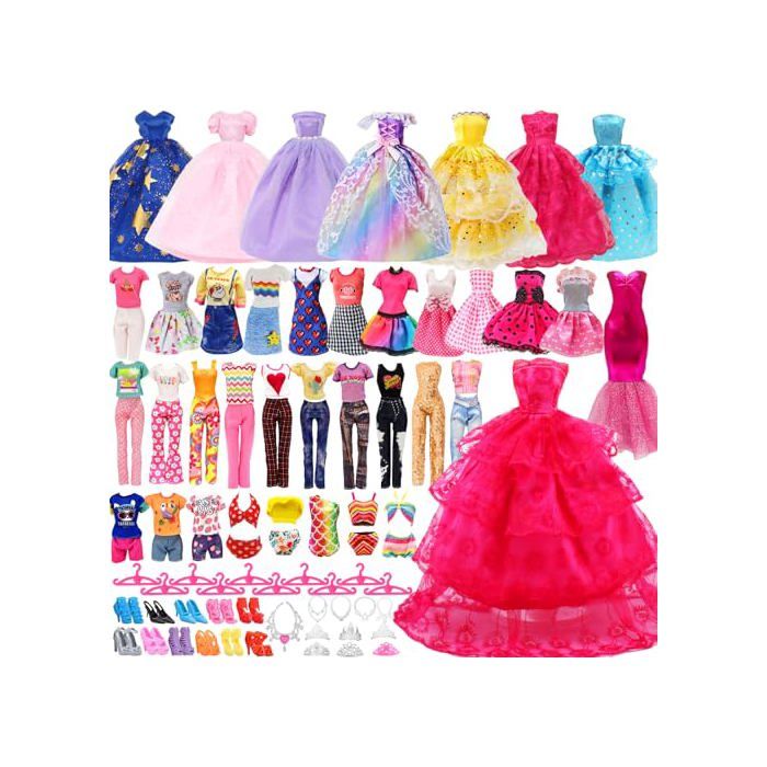 Vêtements et accessoires pour poupée - GENERIQUE - BBYF123 - 78 pièces - pour poupée 11 5 (30 cm) - Polyester