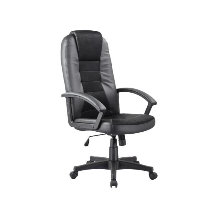 chaise de bureau à roulettes - q019 - 61 x 50 x 112 cm - noir