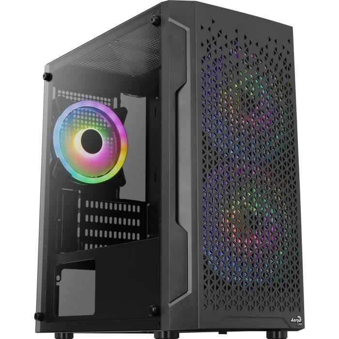 AEROCOOL - Trinity Mini G V2 Noir - Boitier PC sans alimentation - Mini tour - Format Micro - ATX