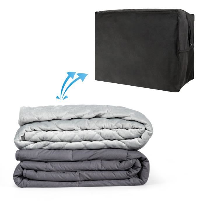 Couverture Lestée Navaris 6,8kg En Coton - Anti-stress Et Aide Au Sommeil