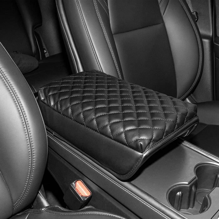 Accoudoir Central Pour Audi A2, A3, A4, 80, 100, 200 - Simili Cuir Noir - Neuf