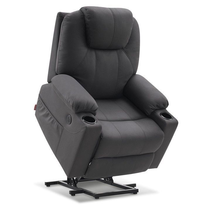 Fauteuil Relax électrique Vintage Années 80, Motif Chevron Marron