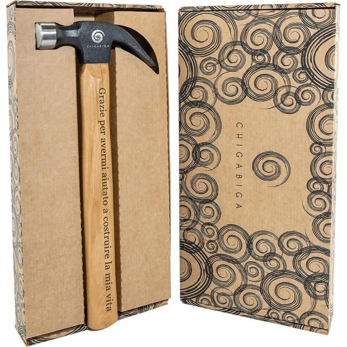Marteau Personnalisé Gravé - Cadeau Pour Homme, Mari, Père - Bois Et Métal, 33 X 13,5 Cm - Personnalisation Nom/logo - 6