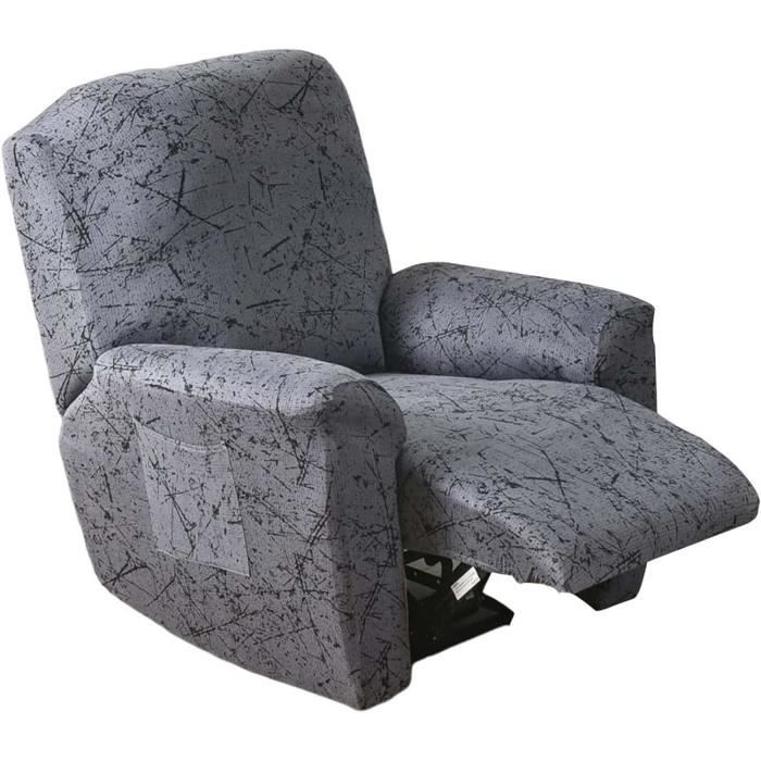 Housse De Protection Pour Fauteuil Relax Inclinable - Tissu Matelassé Antidérapant - Lavable, Protège Des Taches Et Poils D'animaux