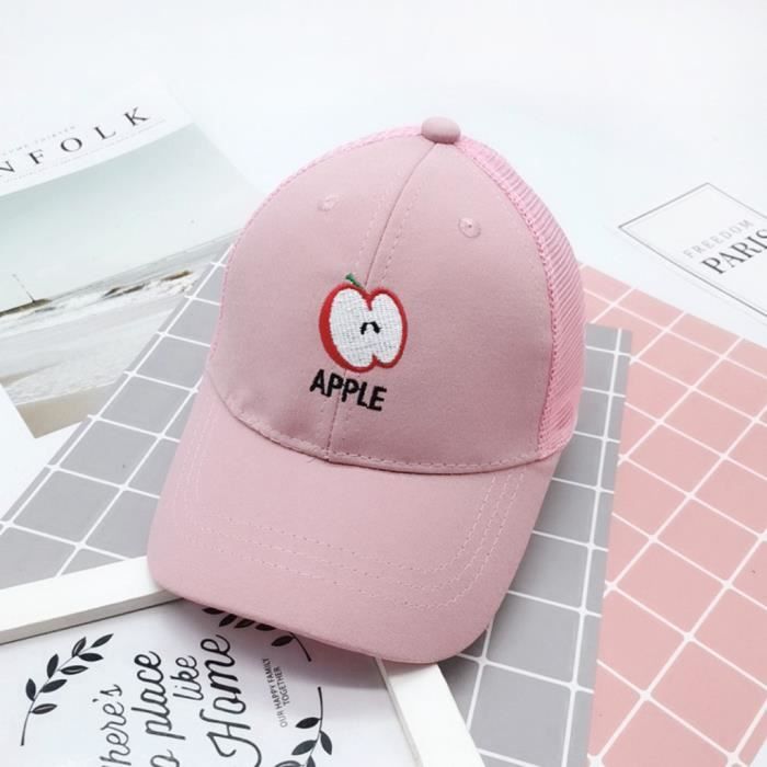 Chapeau Bob Bebe Garcon Filles Chapeaux Lettre Fruits Sunhat Protection Eaves Casquette De Baseball Chapeau De Soleil Rose Cdiscount Pret A Porter