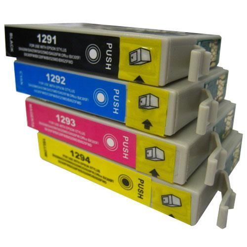 T1291 - T1292 - T1293 - T1294 Pack de 4 Cartouches compatibles Pomme Pour EPSON Stylus SX230
