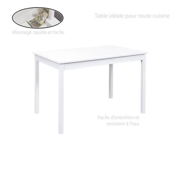 Table à Manger Table Bois Massif Table Pintable Carrée